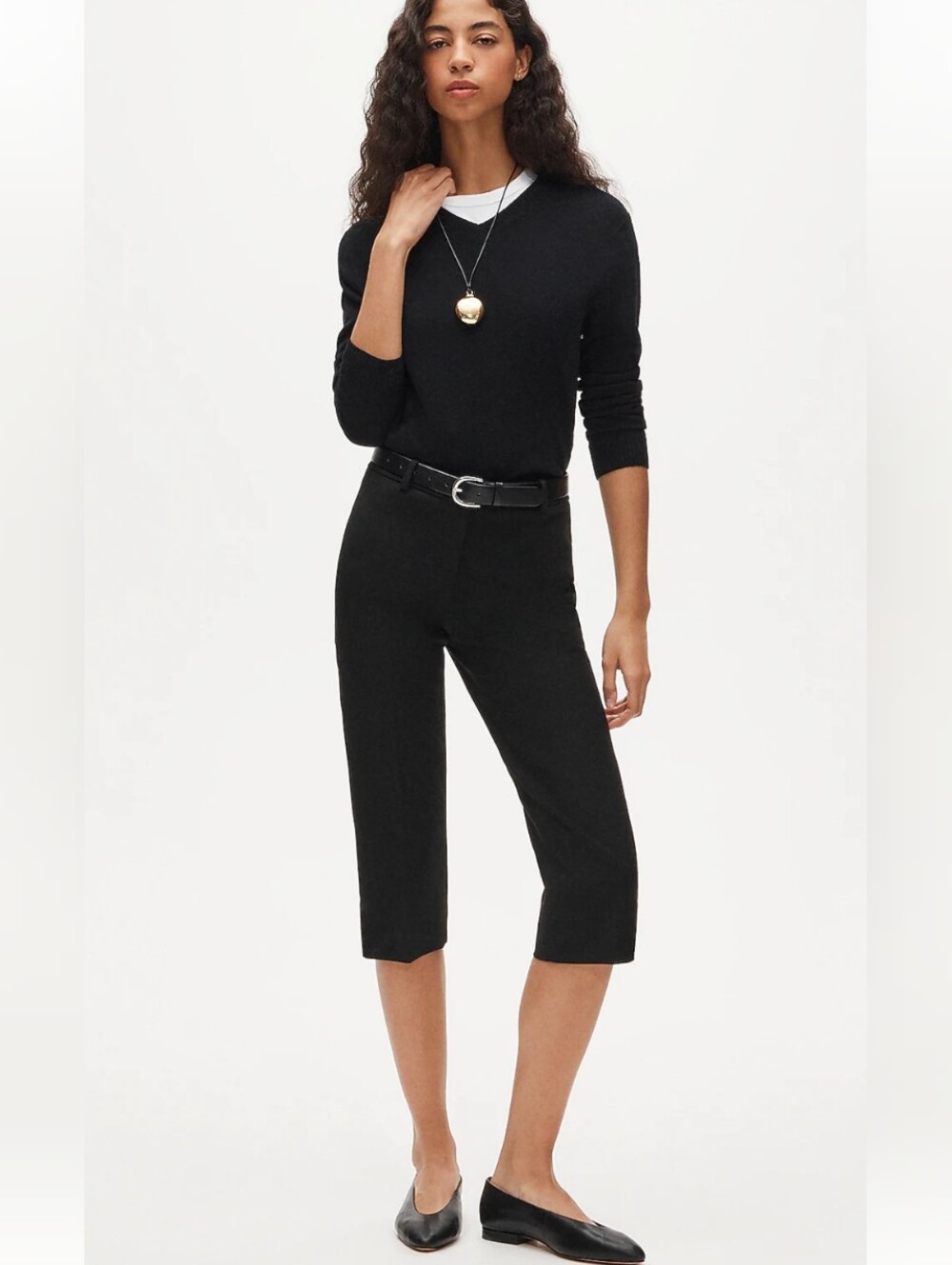 J Crew Capri pant in four-season stretch CS277 Size 2 NEW Black